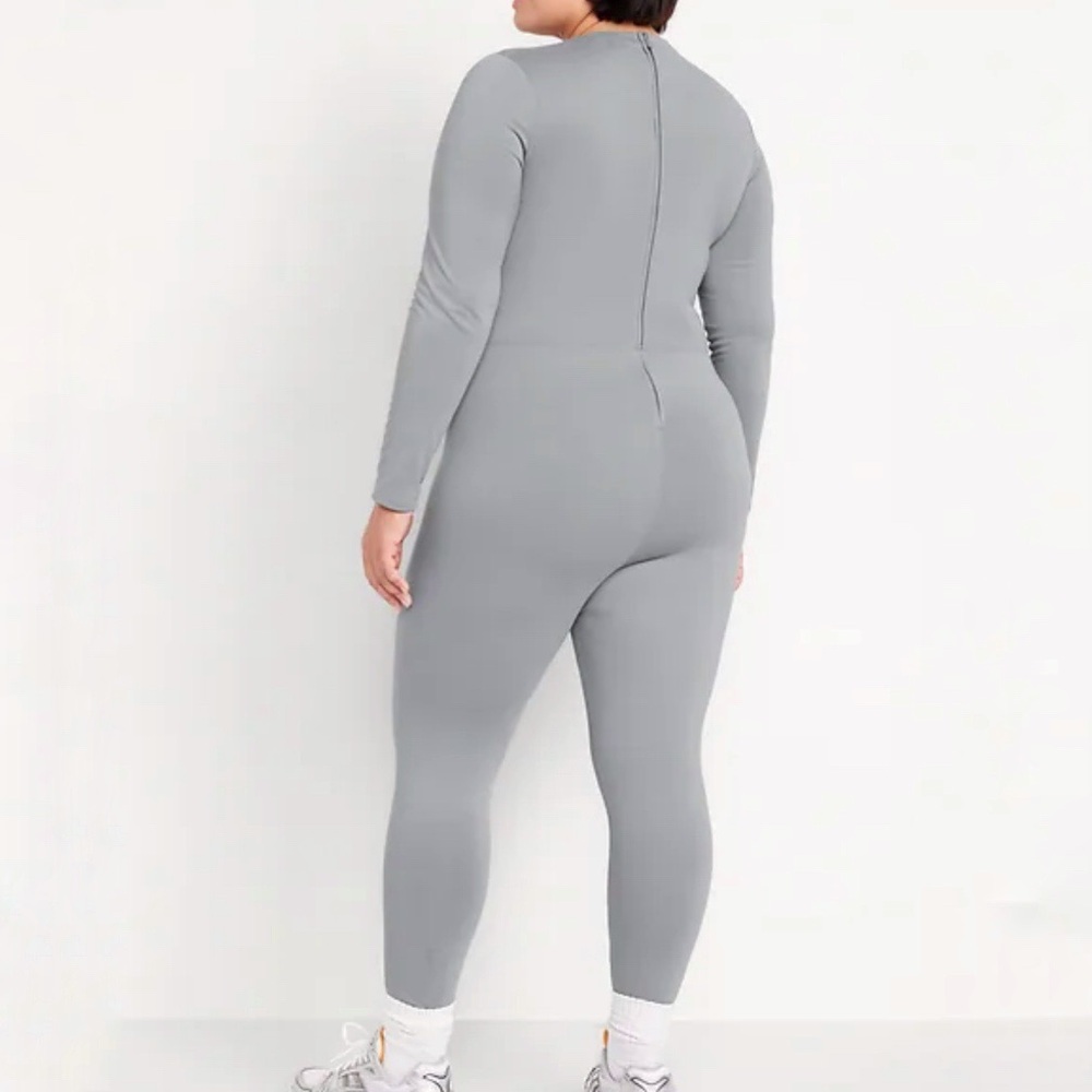 Old Navy PowerSoft Coze Edition Jumpsuit Body Suit Long Sleeve Gray Women’s XL